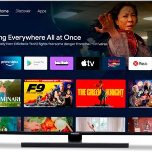 MEDION X14373 (MD 31256) 108 cm (43 Inch) QLED TV (Android TV, 4K, Dolby Vision HDR, Dolby Atmos & DTS X, Netflix, Prime Video, Smart TV) [Energy Class F]
