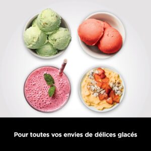 Ninja CREAMi Eismaschine & Zubereitung von gefrorenen Desserts – 3 Behälter, 7 Programme (Eiscreme, Sorbets, Smoothie-Bowls usw.) – 1,4 l – Schwarz & Kupfer – Bild 7