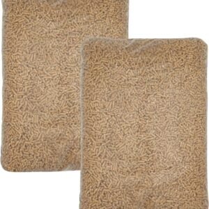 30 kg Pellets Sackware Holzpellets Heizpellets A1 Energie Heizung Brennstoff Holz Kaminhol Ersatz (Brown)