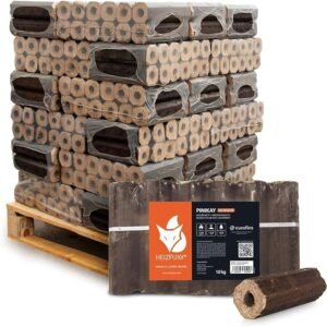 HEIZFUXX PiniKay Octagon Holzbriketts Hartholz 300 kg (30 x 10 kg) 1 Palette